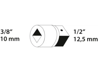 GEDORE 3019 Vergrootstuk 3/8 inch naar 1/2 inch - 6