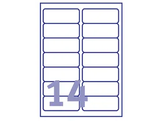 Etiket Avery J8163-10 99.1x38.1mm Inkjet Wit 140 Stuks - 2