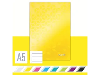 Notitieboek Leitz WOW A5 lijn geel - 4