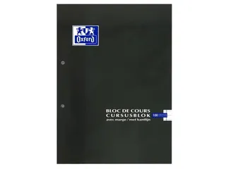 Cursusblok Oxford School A4 2-gaats lijn 100vel assorti - 5