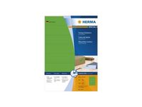 Permanent gekleurd papieretiket groen 105x37mm 100 vel 16 etiketten