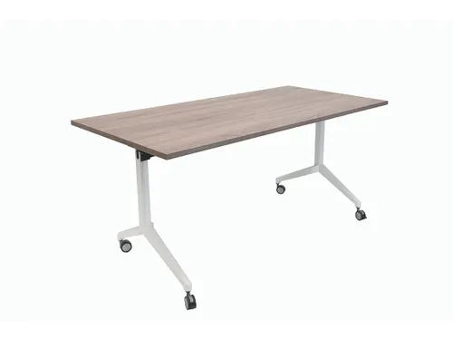 Schaffenburg Klaptafel 160x80cm Blad Robson Eik 25mm Frame Wit