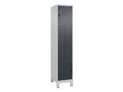 Z-garderobekast,HxBxD 1950x400x500mm,vak B 200/400mm,draaigrendel