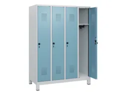 schoollocker,HxBxD 1630x1200x500mm,4vak,vak B 300mm,draaigrendel