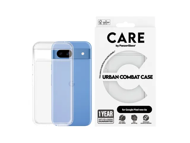 PanzerGlass CARE by Urban Combat Case Transparent Google Pixel 9