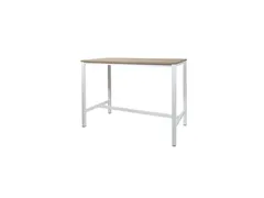 Domino Basic Statafel 160x80x110cm Robson Eiken Onderstel Wit