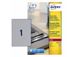 Inventaris etiketten Avery L6013-20 A4 210x297mm Zilver 20 stuks