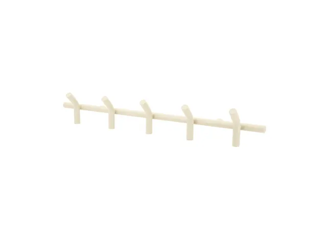 Wandkapstok 5 haken beige