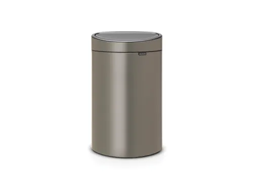 Brabantia Afvalbak Touch Bin New 40 Liter Platina