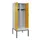 locker met bank,voor scheiding van kleding,HxBxD 2120x800x815mm,2vak