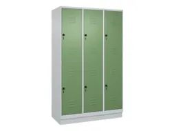 dubbeldekse locker,HxBxD 1950x1200x500mm,3x2vak.,vak B 400mm