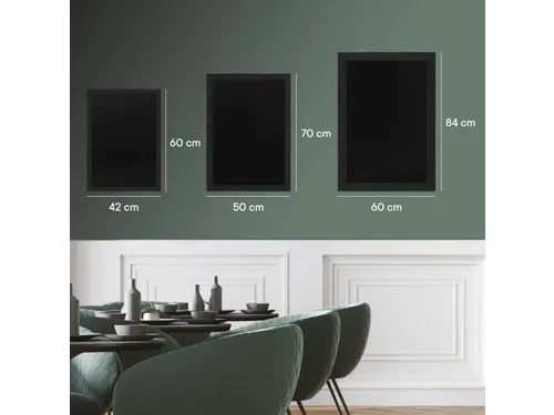 Krijtbord Europel met lijst 60x84cm zwart