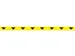 Autocolant Sans Texte, Ft 50 X 1000 Mm, Jaune Avec Flèches Noires