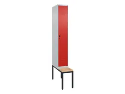 locker voor scheiding van kleding,HxBxD 2120x300x815mm,1vak