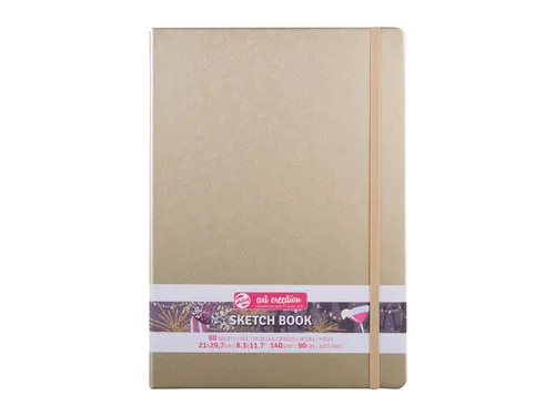 Schetsboek Talens Art Creation 80 witte vellen 140gr 210x300mm witgoud