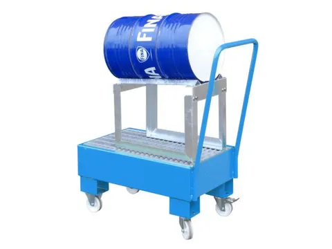 verrijdbare opvangbak,v. 1x60l vat,opvangvol. 61l,HxBxD 1075x500x940mm