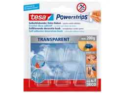 Powerstrips Tesa 58900 deco haken transparant 5 stuks