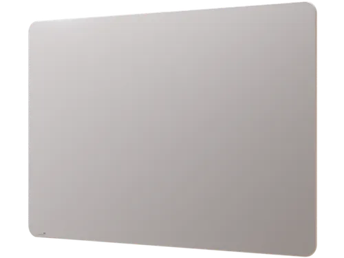 Mat Glasbord 100x150cm Warm Grey Ronde Hoeken