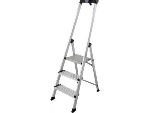 trapladder,eenzijdig,3trede(n),balk L 1,55m,aluminium