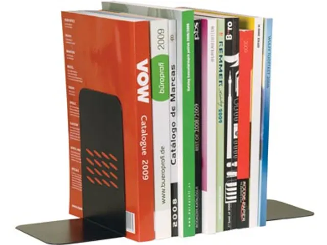 Boekensteun Zwart Set Van 2 Stuks