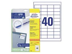 Etiket Avery Zweckform 4780 48.5x25.4mm wit 1000stuks