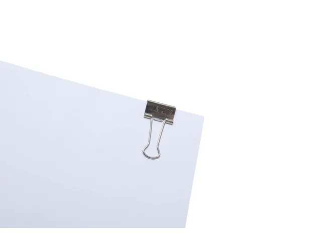 Papierklem MAUL 215 foldback 19mm capaciteit 7mm zilver