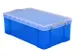Opbergbox Really Useful 12 liter 465x270x150mm transparant blauw