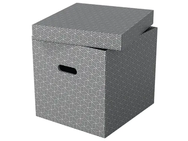 Esselte Home Kubus Opbergdoos Grijs 320x315x365mm Set van 3