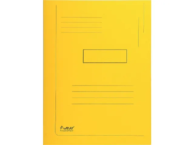 Dossiermap Exacompta Forever A4 2 kleppen 290gr geel