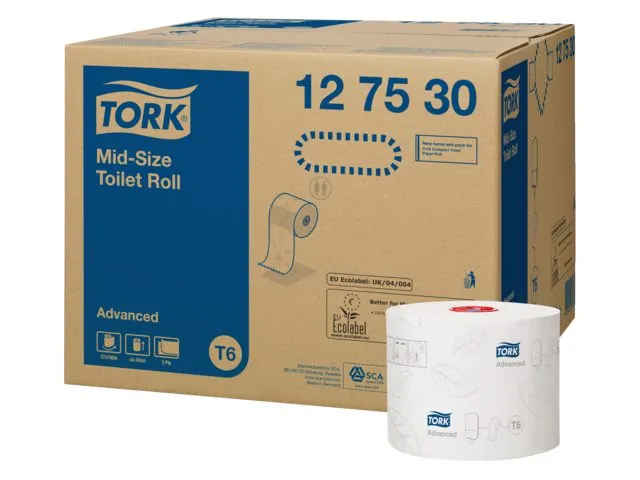 Toiletpapier Tork T6 127530 2-laags Advanced 100m 27 Rollen