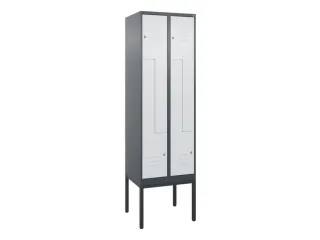 Z-garderobekast,HxBxD 2120x600x500mm,vak B 150/300mm,cil.-slot - 1