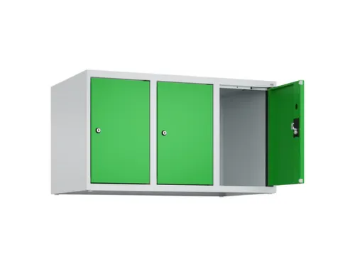 opzetkast,v. locker,3vak.,vak B 300mm,HxBxD 500x900x500mm,cilinderslot