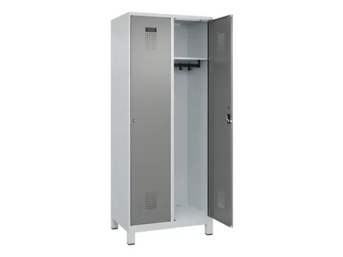 locker,HxBxD 1950x800x500mm,2vak,vak B 400mm,cil.-slot,voeten