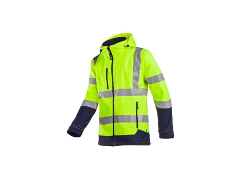 Sioen Fuller 9933 softshell, geel/marineblauw, maat L, per stuk