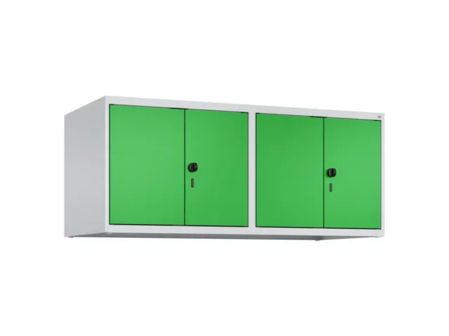 Rehausse d’armoire 4 compartiments L300mm RAL7035/RAL6037