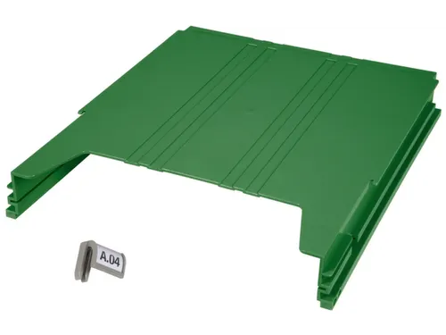 wandsorteerder,opbergvak,v. 34,HxBxD 42x262x302mm,plank(en) ABS,groen