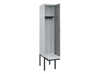 locker met bank,HxBxD 2120x400x815mm,1vak,vak B 400mm,cilinderslot - 1
