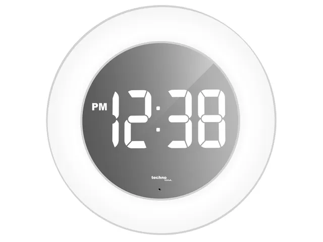 Digitale wandklok Technoline WS 8086 254x254x53mm wit kleurwisseling