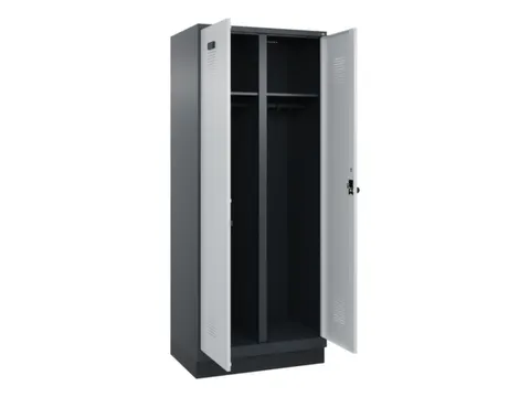 locker voor scheiding van kleding,HxBxD 1950x800x500mm,2vak