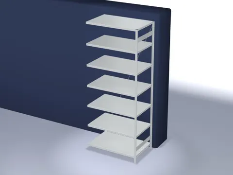 systeemstelling,aanbouwveld,HxBxD 3000x1310x835mm,vakl. 330kg