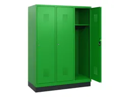schoollocker,HxBxD 1630x1200x500mm,3vak,vak B 400mm,cil.-slot,sokkel