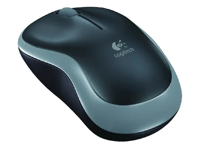 Draadloze Muis Logitech M185 Grijs Zwart