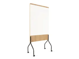 Whiteboard Rocada Natural 100x120cm wit mobiel 2-zijdig melamine magne - 2