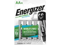 Energizer Batterij Extreme AA Oplaadbaar, Blister Van 4 stuks