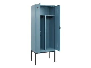 PBM-locker,HxBxD 2120x800x500mm,2vak,vak B 400mm,draaigrendel - 1