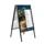 Europel Stoepbord Economy A1 32mm zwart