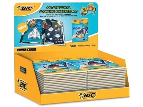 Bic Kids Kleurboek Drawy Book, Display Met 20 Stuks