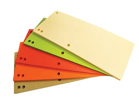 Verdeelstroken karton 1/3A4 235x105mm assorti 100 Stuks