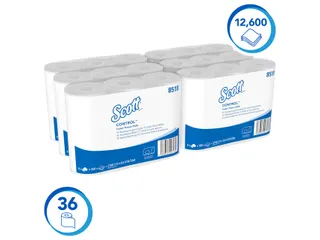 Toiletpapier Scott Control 3-laags 350vel wit 8518 - 3