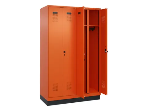 locker voor scheiding van kleding,HxBxD 1950x1200x500mm,4vak